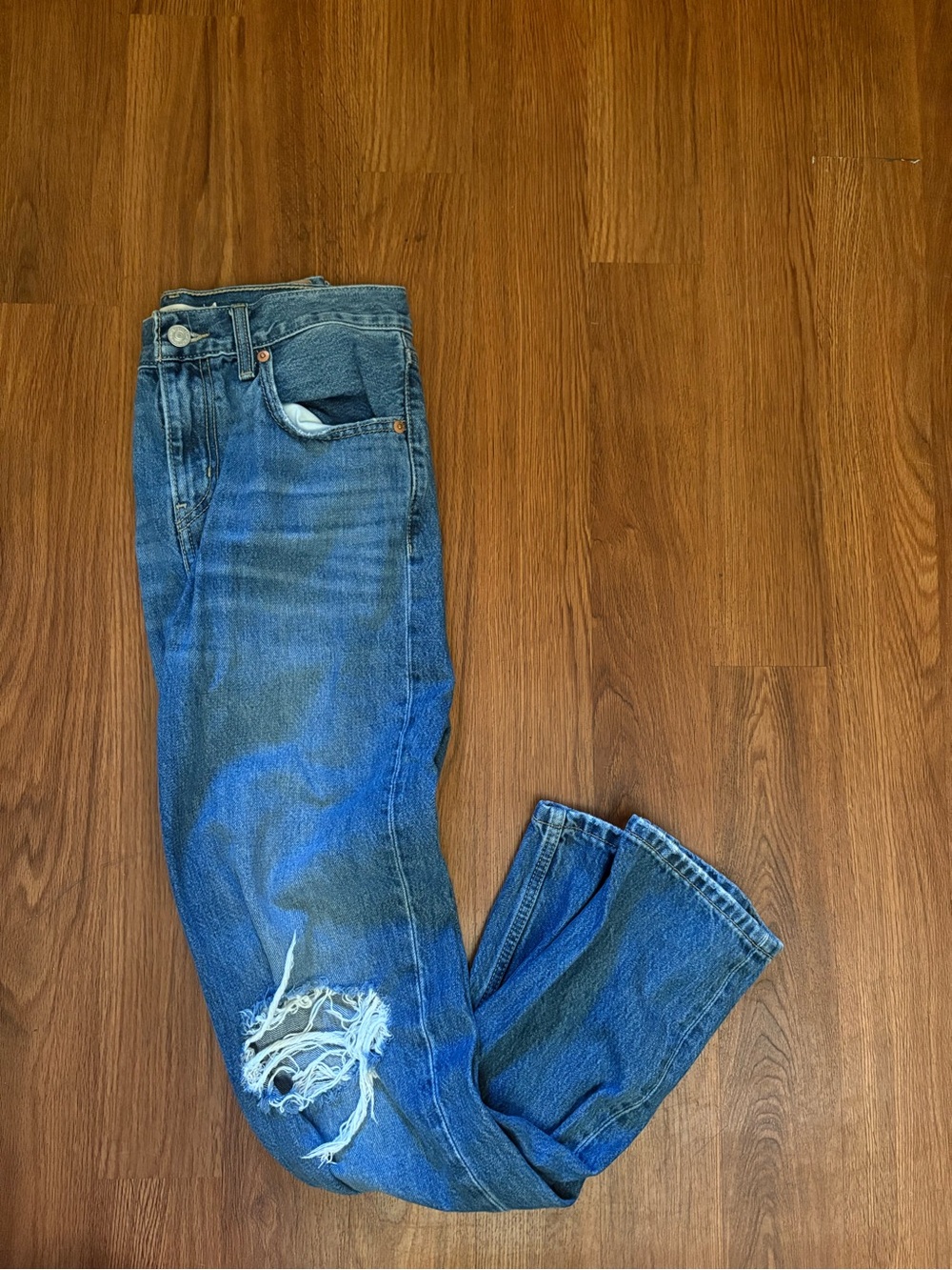 Levi jeans Classic Distressed Blue Denim Jeans